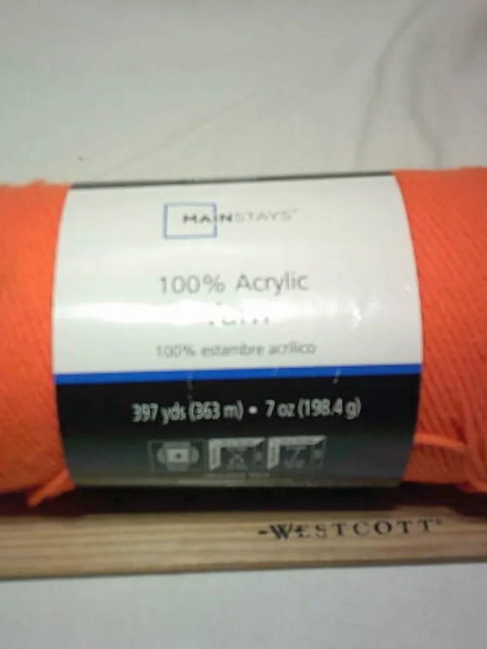 NEW MAINSTAYS 100% ACRYLIC HALLOWEEN ORANGE YARN LITTLE RIDGE CROCHET COWL 4 MED